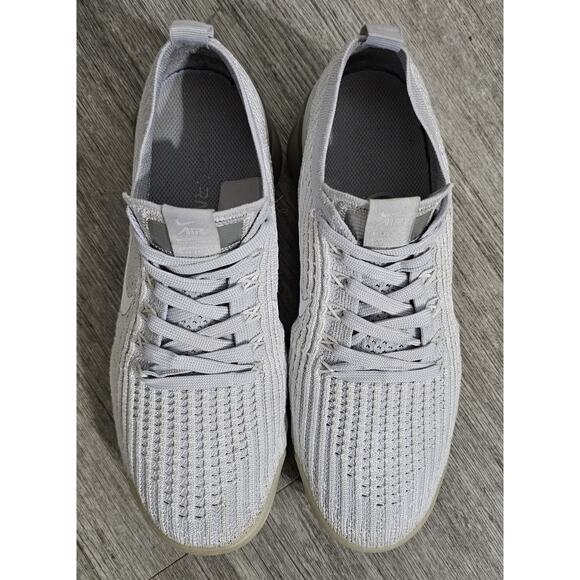 Nike Air VaporMax Flyknit Pure Platinum White Women\'s Running Shoes Size 7.5 main image 4
